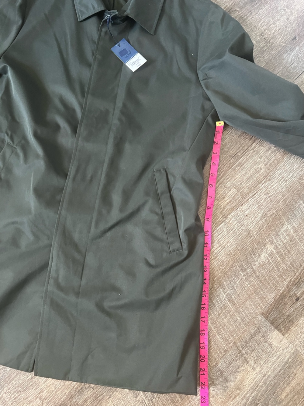 Stafford Mid Weight Trench Coat-Size Large - Picture 9 of 12